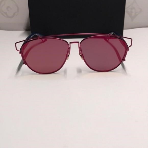 New Authentic DIOR Technologic TTVH 57mm Unisex Sunglasses – Matte Red & Blue - Picture 10 of 15